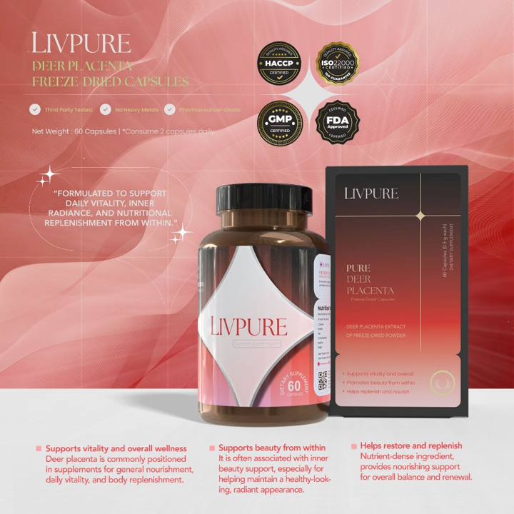 Deer Placenta Freeze-Dried Capsules